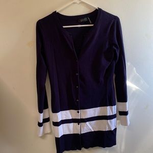 Navy Striped Sweater